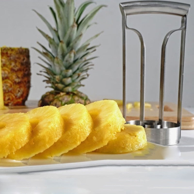 Pineapple Peeler Cutter Ananas Meat Extractor Cut Corer Remover Machine Stainless Steel Home Kitchen Knife Slicer Fruit Tools