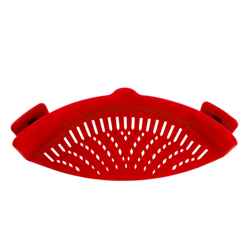 Universal Silicone Clip-on Pan Pot Strainer Anti-spill Pasta Pot Strainer Food Grade Rice Fruit Colander Strainer KC0111