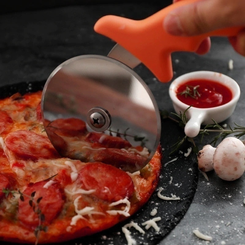 Hot Stainless Steel Pizza Single Wheel Cut Tools Diameter 6.6CM Household Pizza Knife Cake Tools Wheel Use For Waffle Cookies