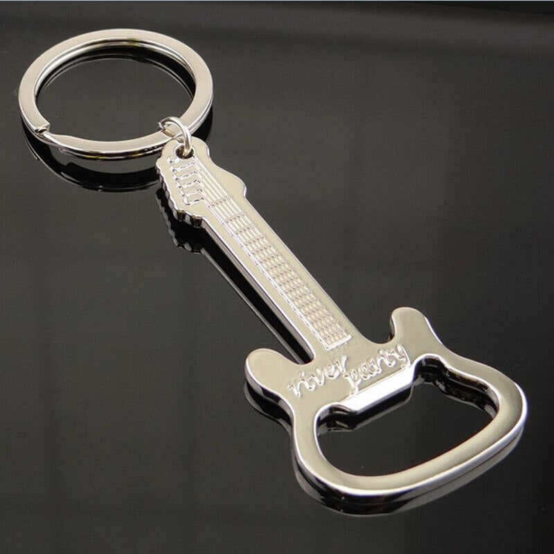 Multifunctional Zinc Alloy 3 In 1 Bottle Opener Keychain Outdoor Portable Mini Wine Beer Can Opener Wood Corkscrew Kitchen Tools