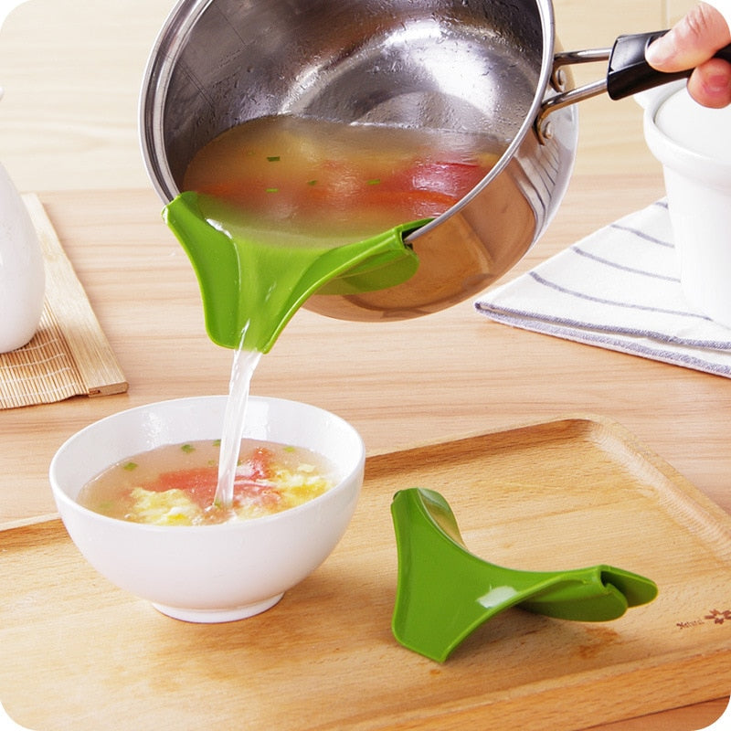 Silicone Clip on Pan Pot Strainer Universal Anti Spill Pasta Pot