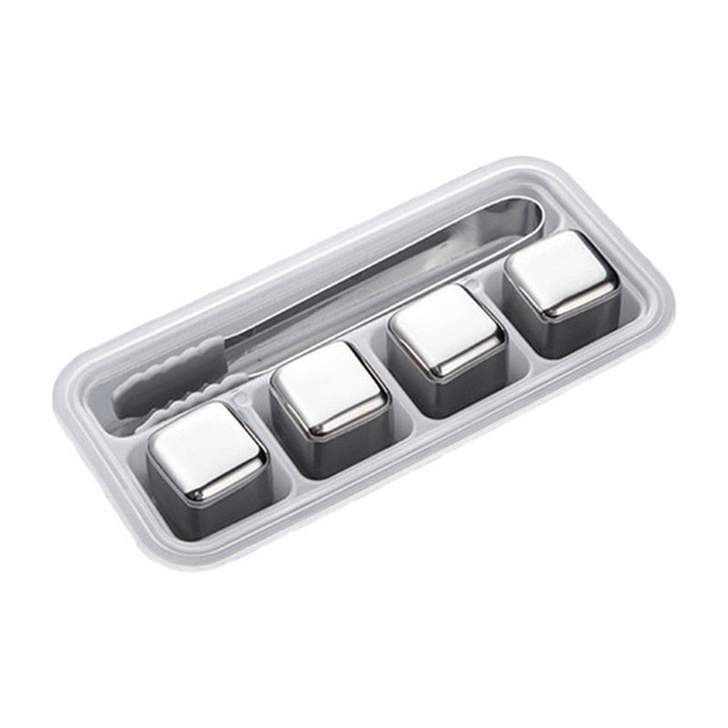 304 Stainless Steel Whiskey Stones Ice Cubes Magic Vodka Wine beer Cooler Bar Natural Whisky Rock Cooler Sipping Chiller Tool