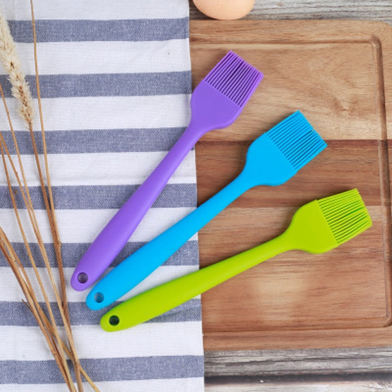 1PCS Silicone BBQ Oil Brush Basting Brush DIY Cake Bread Butter Baking Brushes Kitchen Cooking Barbecue Accessories BBQ Tools