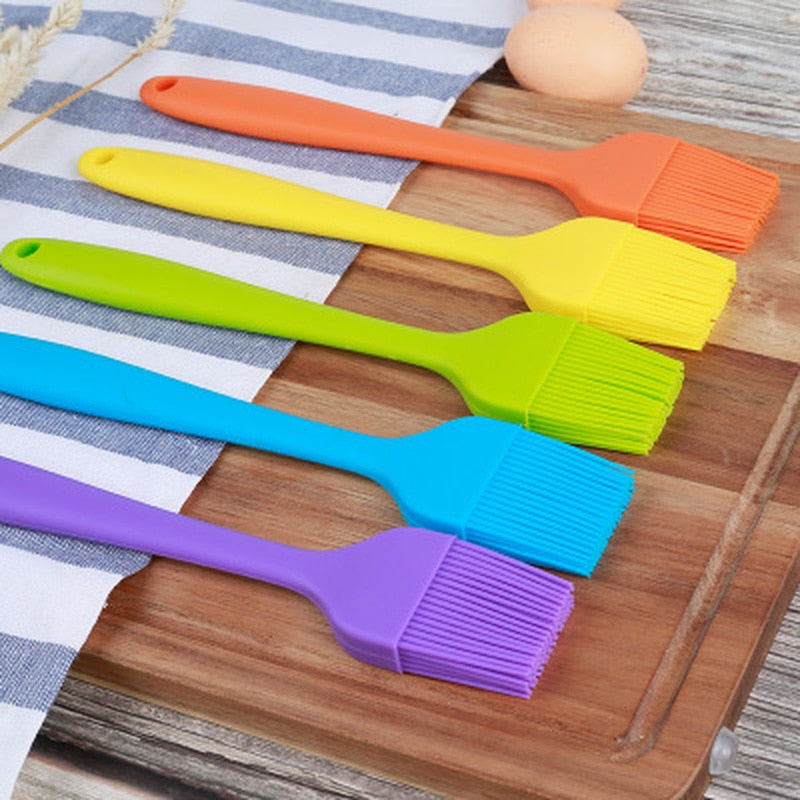 1PCS Silicone BBQ Oil Brush Basting Brush DIY Cake Bread Butter Baking Brushes Kitchen Cooking Barbecue Accessories BBQ Tools