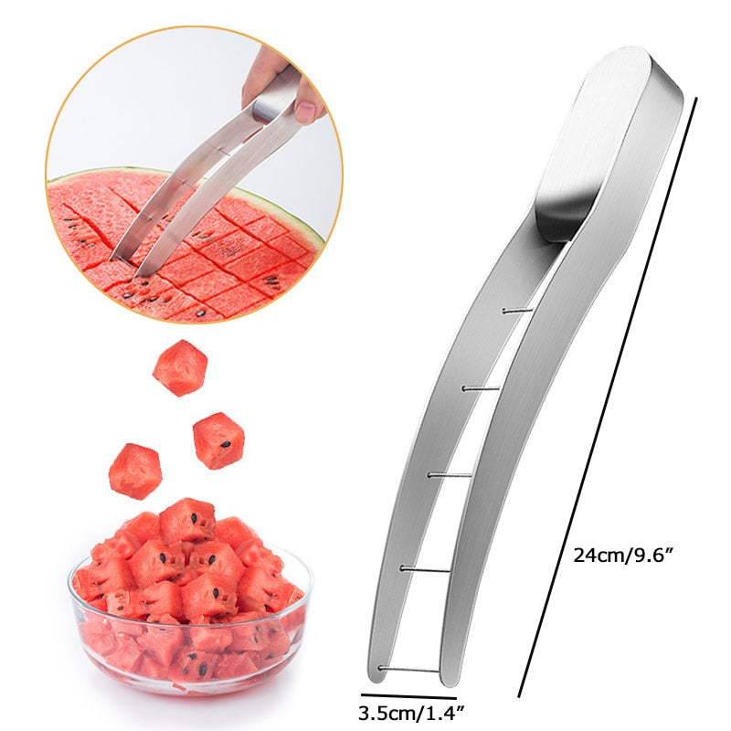 Watermelon Cutter Home Gadgets Stainless Steel Watermelon Artifact Slicing Knife Corer Fruit And Vegetable Kitchen Accessories