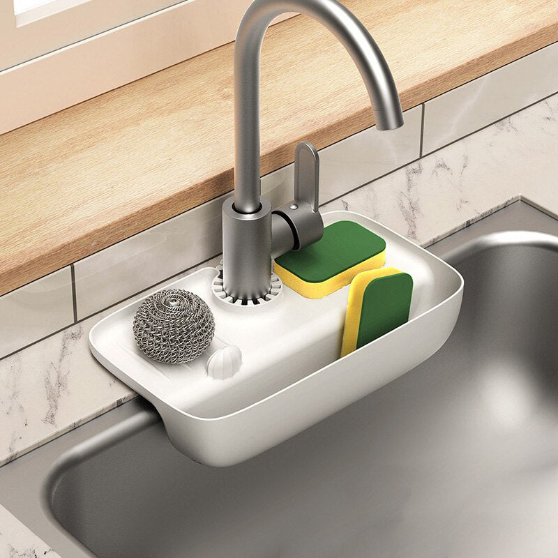 Faucet Mat for Kitchen Sink Splash Drain Pad Faucet Splash Catcher Countertop Protector for Bathroom Soap Drainer Tray