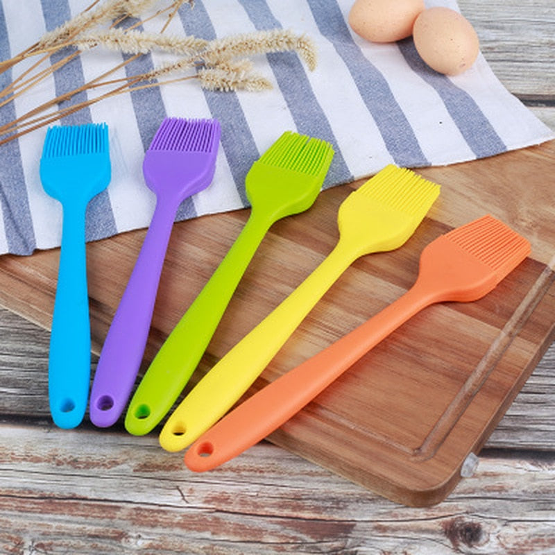 1PCS Silicone BBQ Oil Brush Basting Brush DIY Cake Bread Butter Baking Brushes Kitchen Cooking Barbecue Accessories BBQ Tools