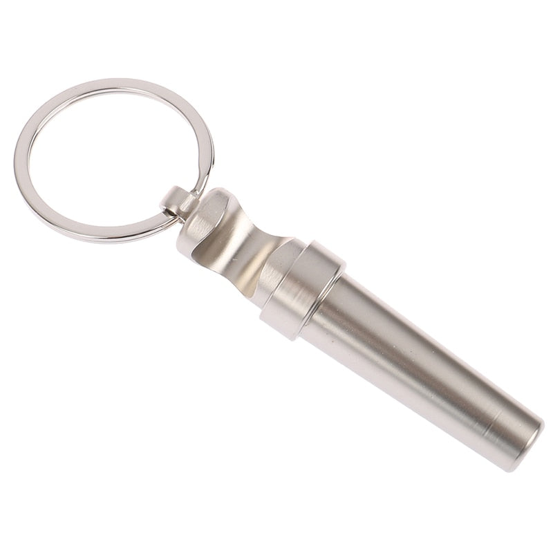 Multifunctional Zinc Alloy 3 In 1 Bottle Opener Keychain Outdoor Portable Mini Wine Beer Can Opener Wood Corkscrew Kitchen Tools