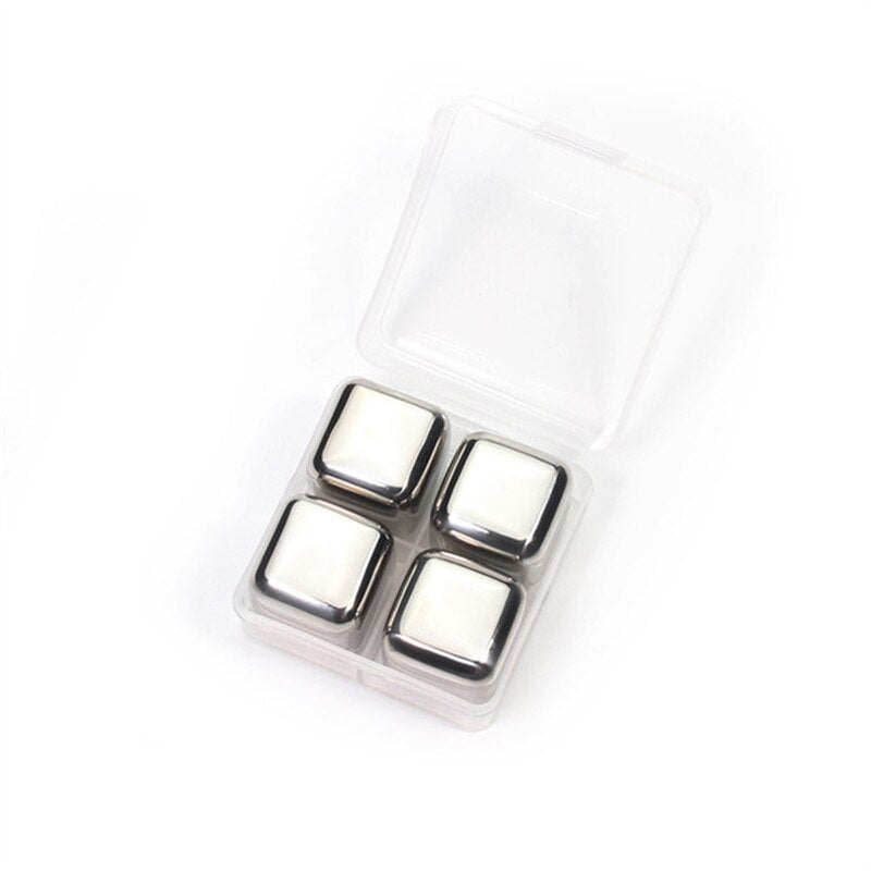304 Stainless Steel Whiskey Stones Ice Cubes Magic Vodka Wine beer Cooler Bar Natural Whisky Rock Cooler Sipping Chiller Tool