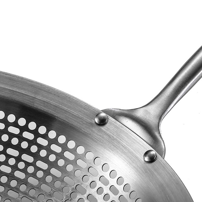 304 Stainless Steel Skimmer Strainer Colander Mesh Deep Fryer Oil Frying Scoop Noodles Dumpling Sieve Kitchen Tools Kitchenware